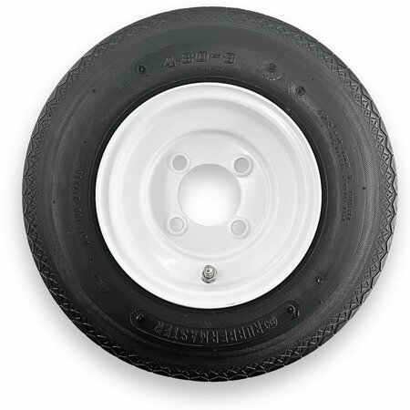 RUBBERMASTER - STEEL MASTER Rubbermaster 4.80-8 4 Ply Highway Rib Tire and 4 on 4 Stamped Wheel Assembly 598904